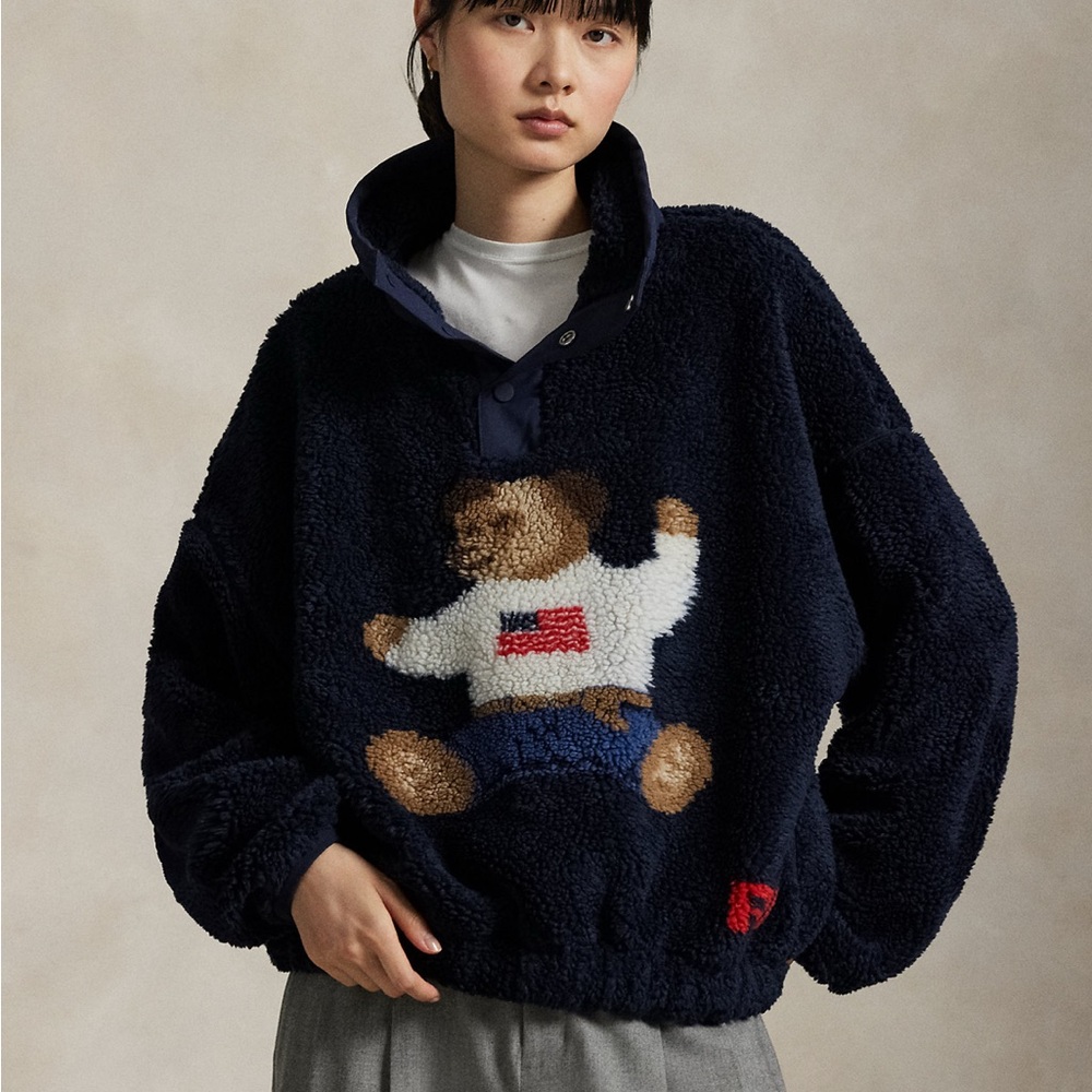 SOLD OUT: Polo by Ralph Lauren Navy Teddy Bear Sweatshirt